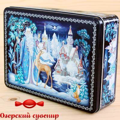 Детский новогодний подарок Озерский Сувенир в жестяной упаковке в Скоропусковому